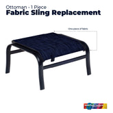 Ottoman - 1 Piece Fabric Sling Replacement